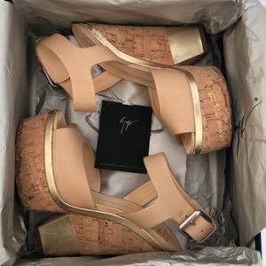 Giuseppe Zanotti Nude Lindos Nocciolina 115 Wedges